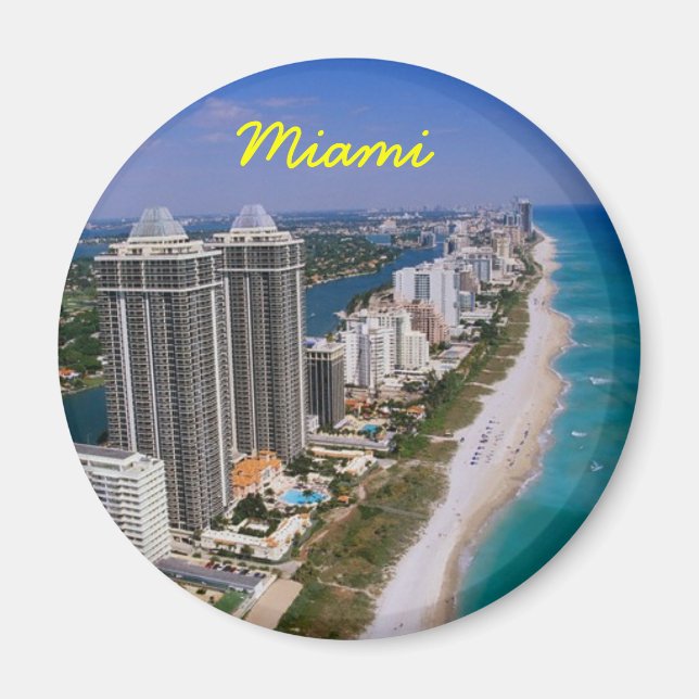 Miami-kylmagnet Magnet (Framsidan)