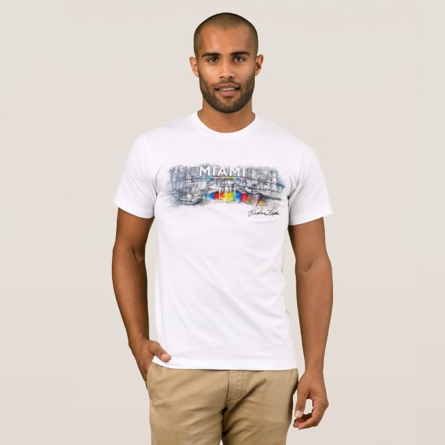 Miami Line, Rockne Krebs T-Shirt Manar White (Hel framsida)