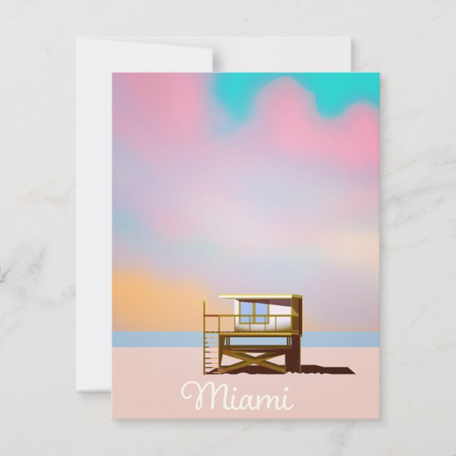 Miami Livräddare Resaaffisch (Framsida)