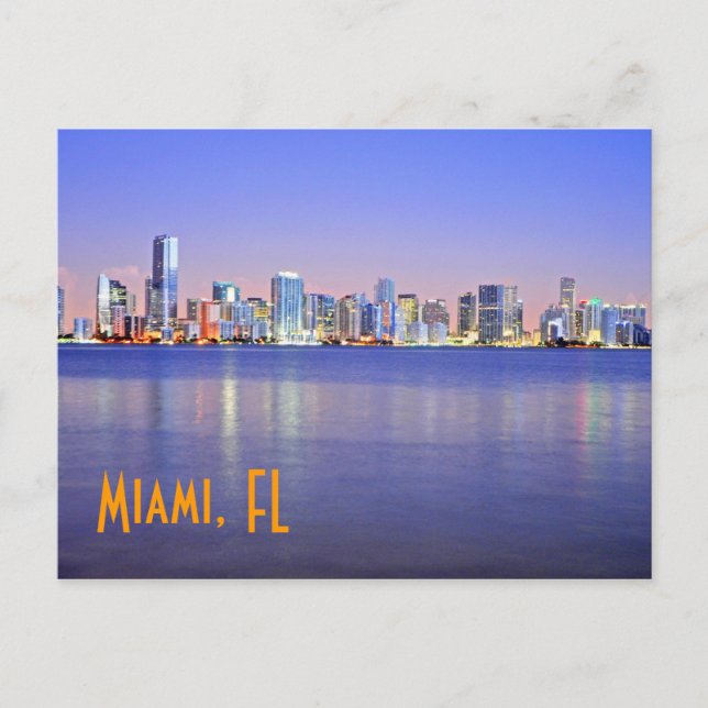 Miami, Magic City i gryningen. Vykort (Framsida)