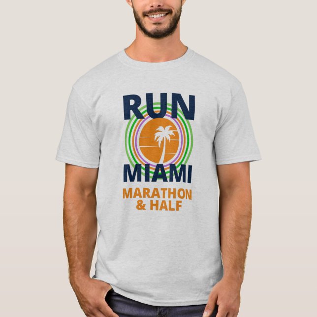 Miami Marathon Life Time 2022 T-Shirt (Framsida)