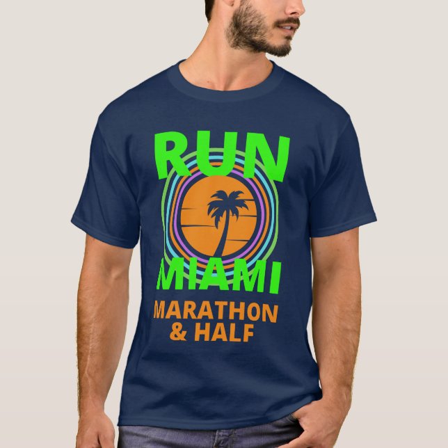 Miami Marathon Life Time 2022 T-Shirt (Framsida)