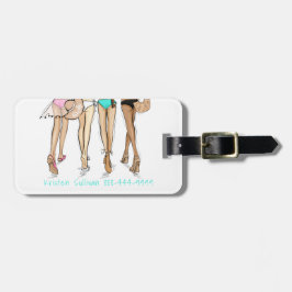 Miami Möhippa Helg Bikini Skräddarsydd Bagagebricka