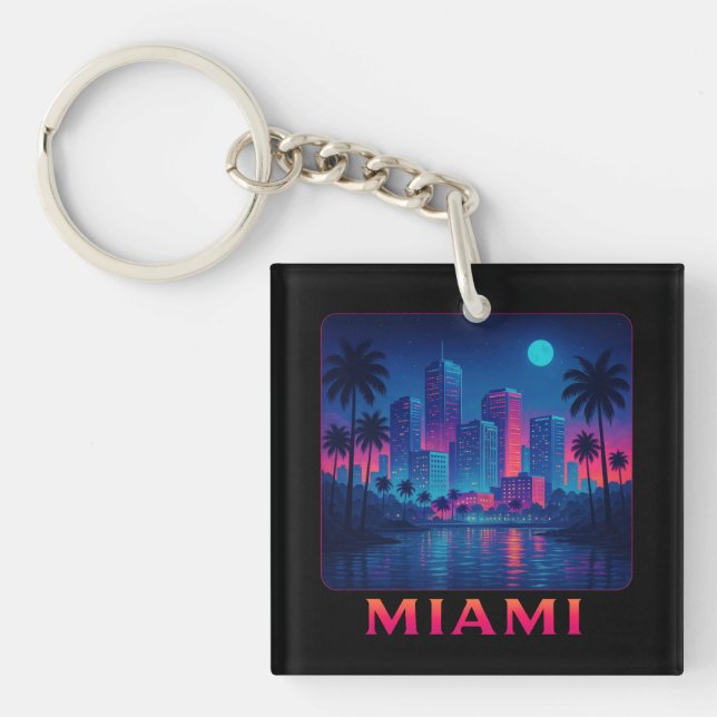 Miami Moonrise - Neon Skyline (Framsidan)