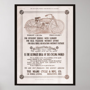 Miami motorcykelannons 1915 poster