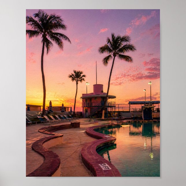 Miami Nätter Poster (Framsidan)