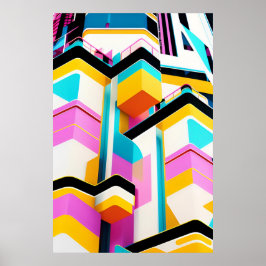 Miami Nice 1980-talet Ken Gage Retrowave Poster
