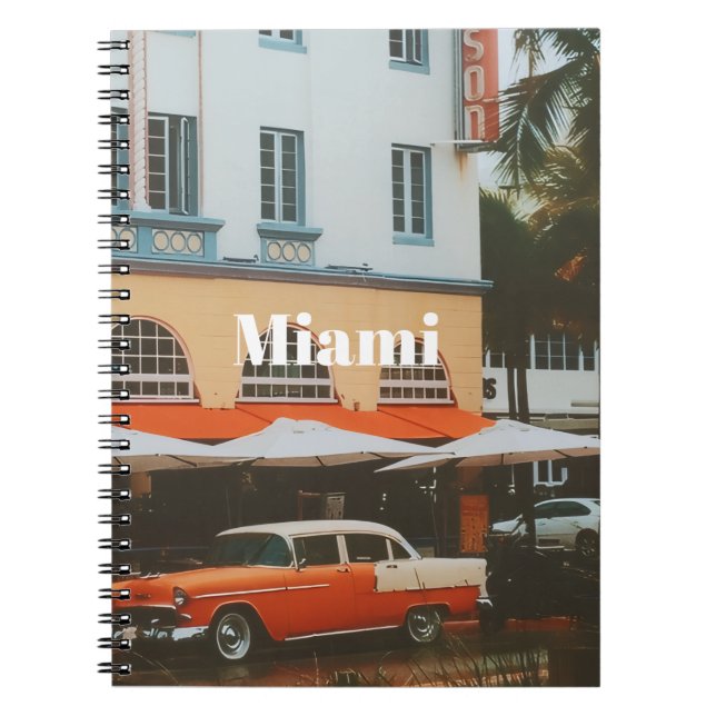 Miami Ocean Drive  Resa souvenir Anteckningsbok (Framsidan)