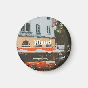 Miami Ocean Drive Resa souvenir Magnet