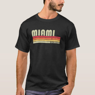 Miami OK Oklahoma Funny City Home Roots Retro 70s T Shirt