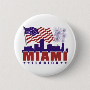 Miami patriotiska Florida knäppas Knapp