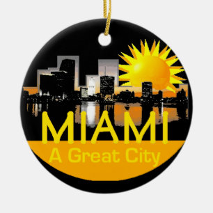MIAMI prydnad Julgransprydnad Keramik