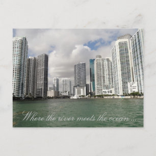 Miami River Postcard Vykort