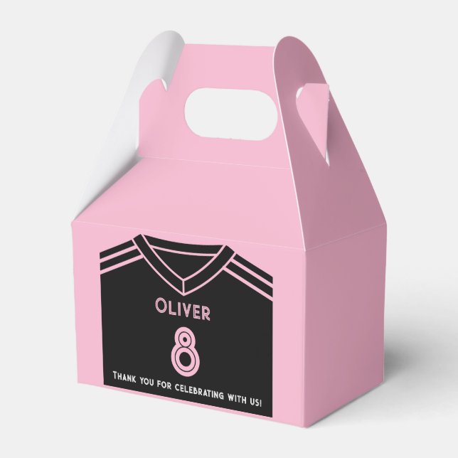 Miami Rosa och svart Ocer Party Birthday Presentaskar (Framsidan Sidan)