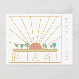 Miami Sängkammarbrud Postkort Vykort