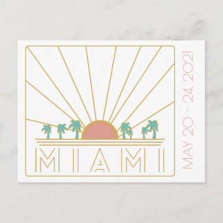Miami Sängkammarbrud Postkort Vykort