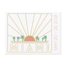 Miami Sängkammarbrud Postkort