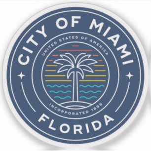 Miami-sätet, Florida Klistermärken