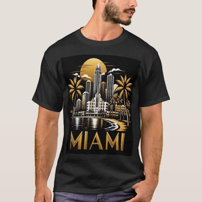 Miami Siluett T Shirt (Framsida)