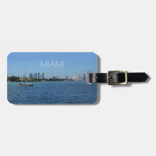 Miami Skyline (anpassade) Bagagebricka