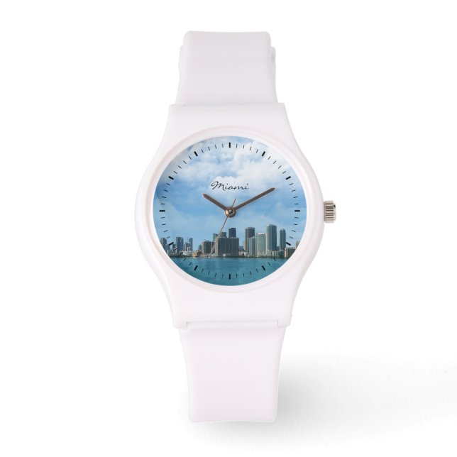 Miami Skyline Armbandsur (Framsida)