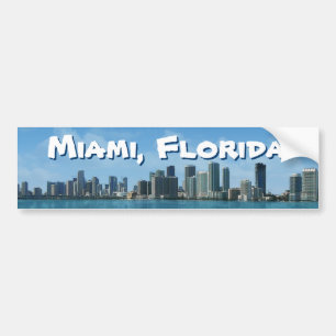 Miami Skyline Bildekal