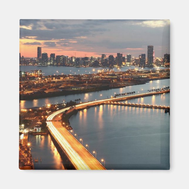 Miami Skyline Magnet (Framsidan)
