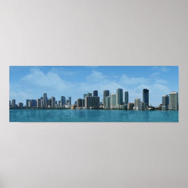 Miami Skyline Poster (Framsidan)