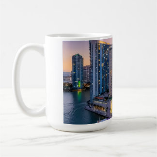 Miami Skyline Solnedgång med InterContinental Hote Kaffemugg