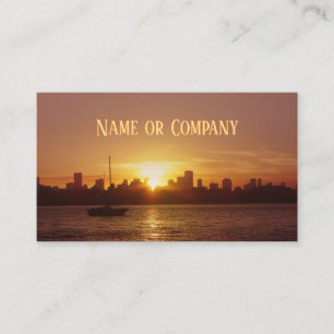 Miami Skyline vid Sunset Visitkort