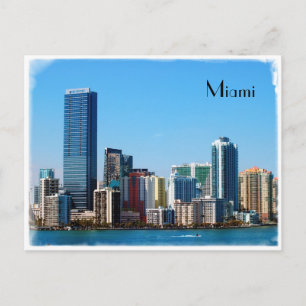 Miami Skyline - vykort