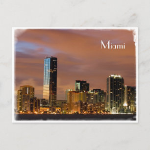 Miami Skyline - vykort