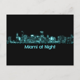 Miami Skyline Vykort