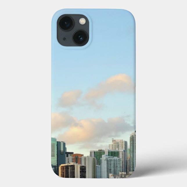 Miami skyscraper mot sned bollfrikändhimmel (Baksida)
