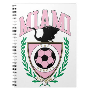 Miami Soccer Varsity Stil Anteckningsbok