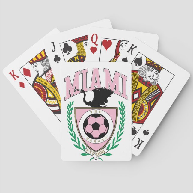 Miami Soccer Varsity Stil Casinokort (Baksidan)