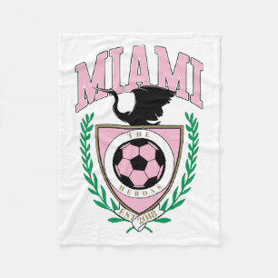 Miami Soccer Varsity Stil Fleecefilt