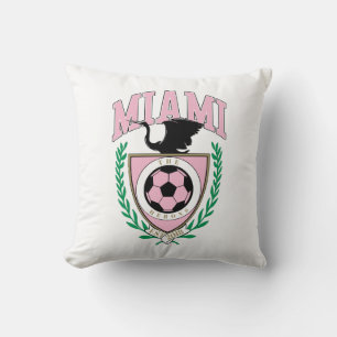 Miami Soccer Varsity Stil Kudde