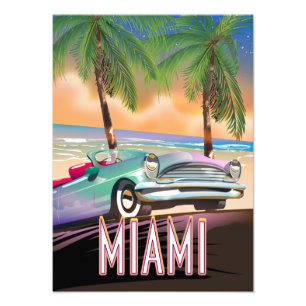 Miami solnedgång fototryck