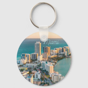 Miami South Beach Florida Ocean View Nyckelring