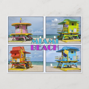 Miami South Beach Lifeguard Torn vykort