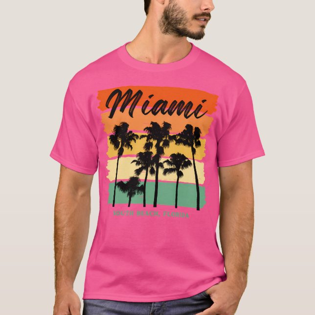 Miami South Beach T Shirt (Framsida)