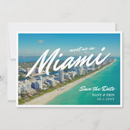 Miami Spara Datum Postkort Stil Inbjudan