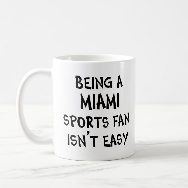 miami sports fan, being kaffemugg (Vänster)