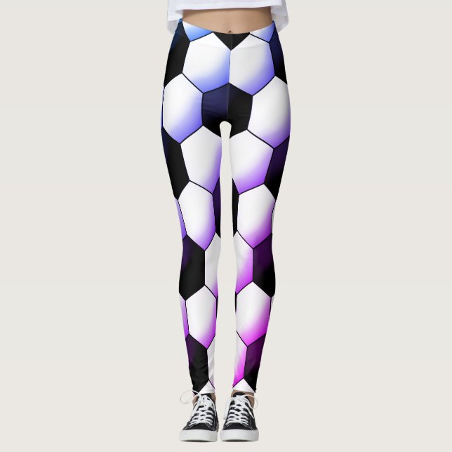 Miami Stil Ocer Mönster Transparent bakgrund Leggings (Framsida)