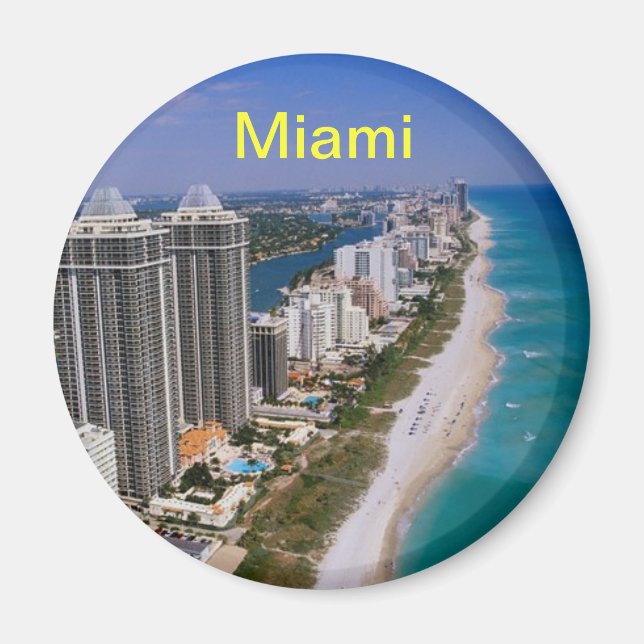 Miami strandmagnet magnet (Framsidan)