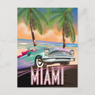 Miami sunset vykort