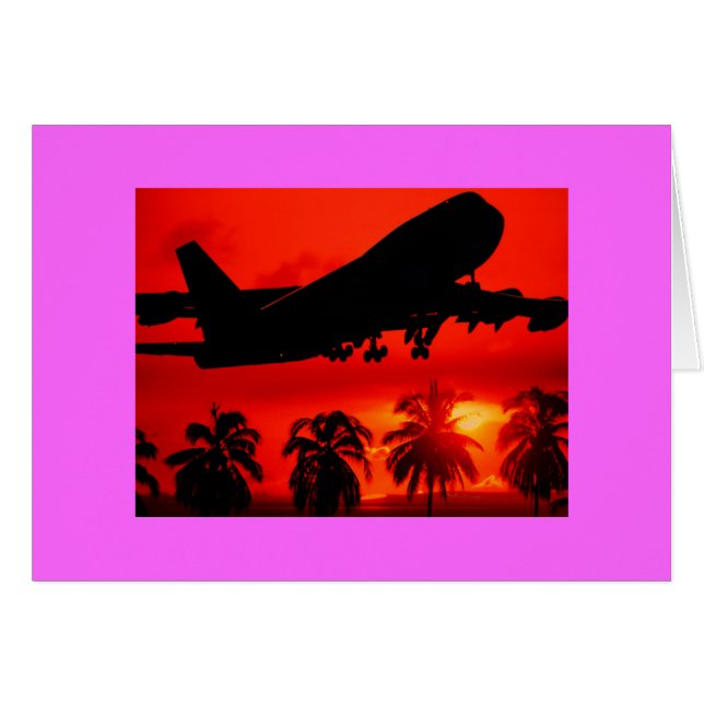 Miami take-av hälsningskort (Framsidan Horizontal)