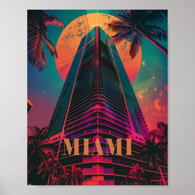 Miami Torn Florida Poster (Framsidan)