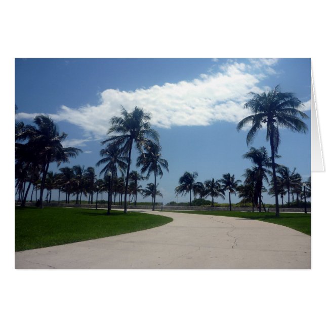 miami väg hälsningskort (Framsidan Horizontal)